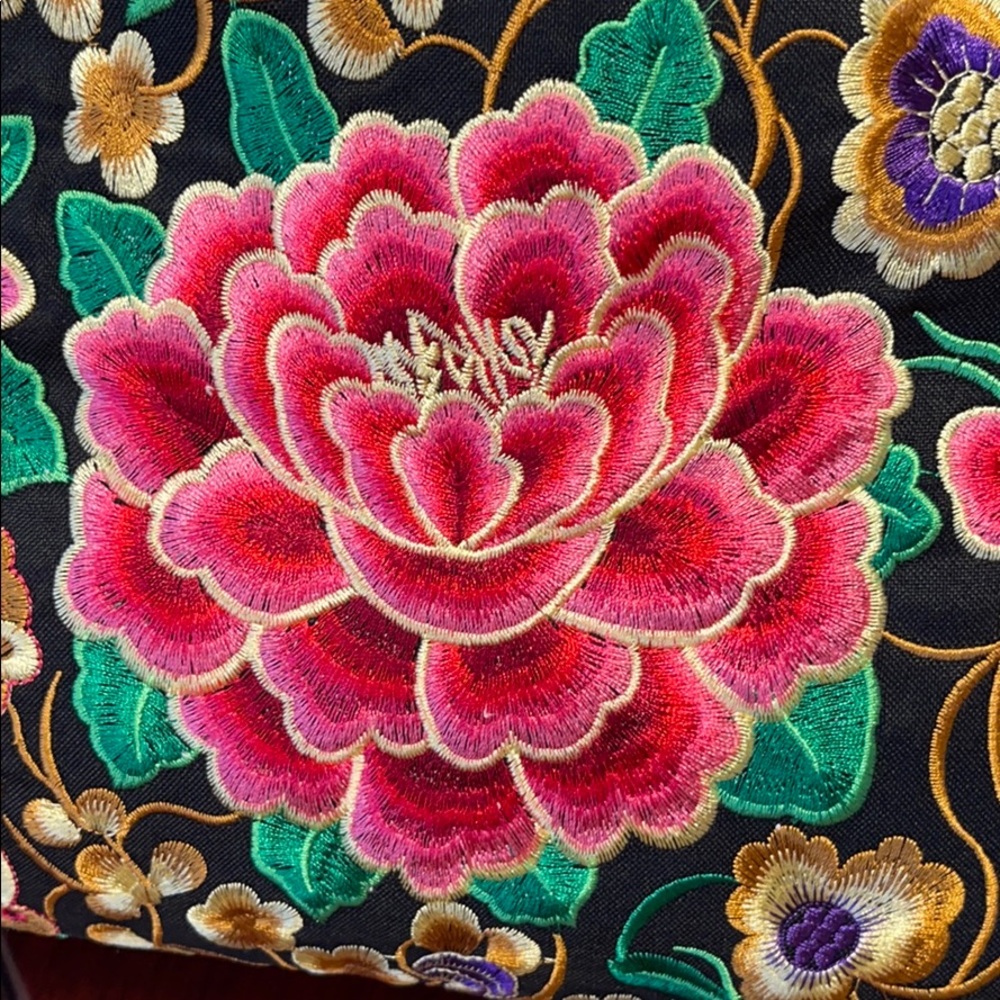 Embroidered Tote/Crossbody - Picture 5 of 6